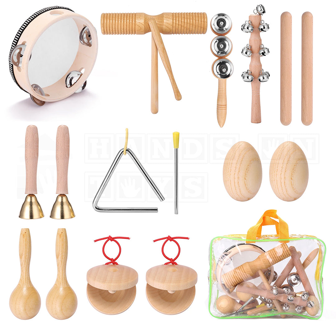 TimberTones™ Wooden Music Set-Music Toys-Hands-On Toys
