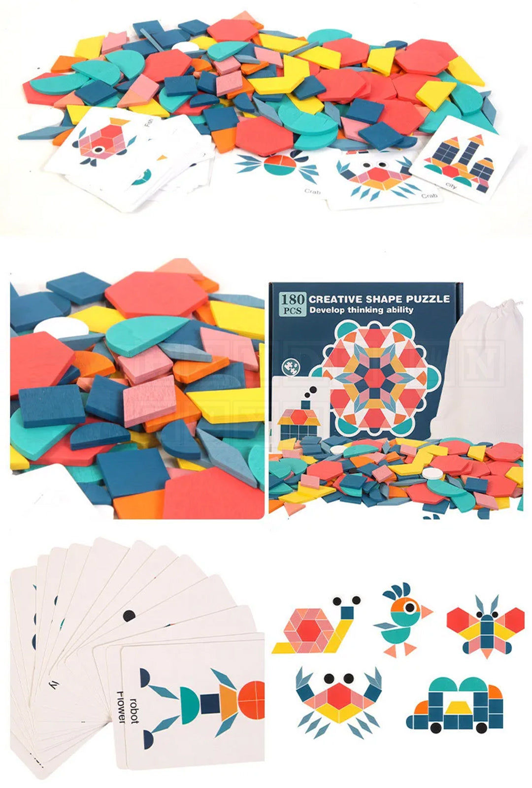 ShapeQuest™ Creative Shape Puzzle-Math Toys-Hands-On Toys