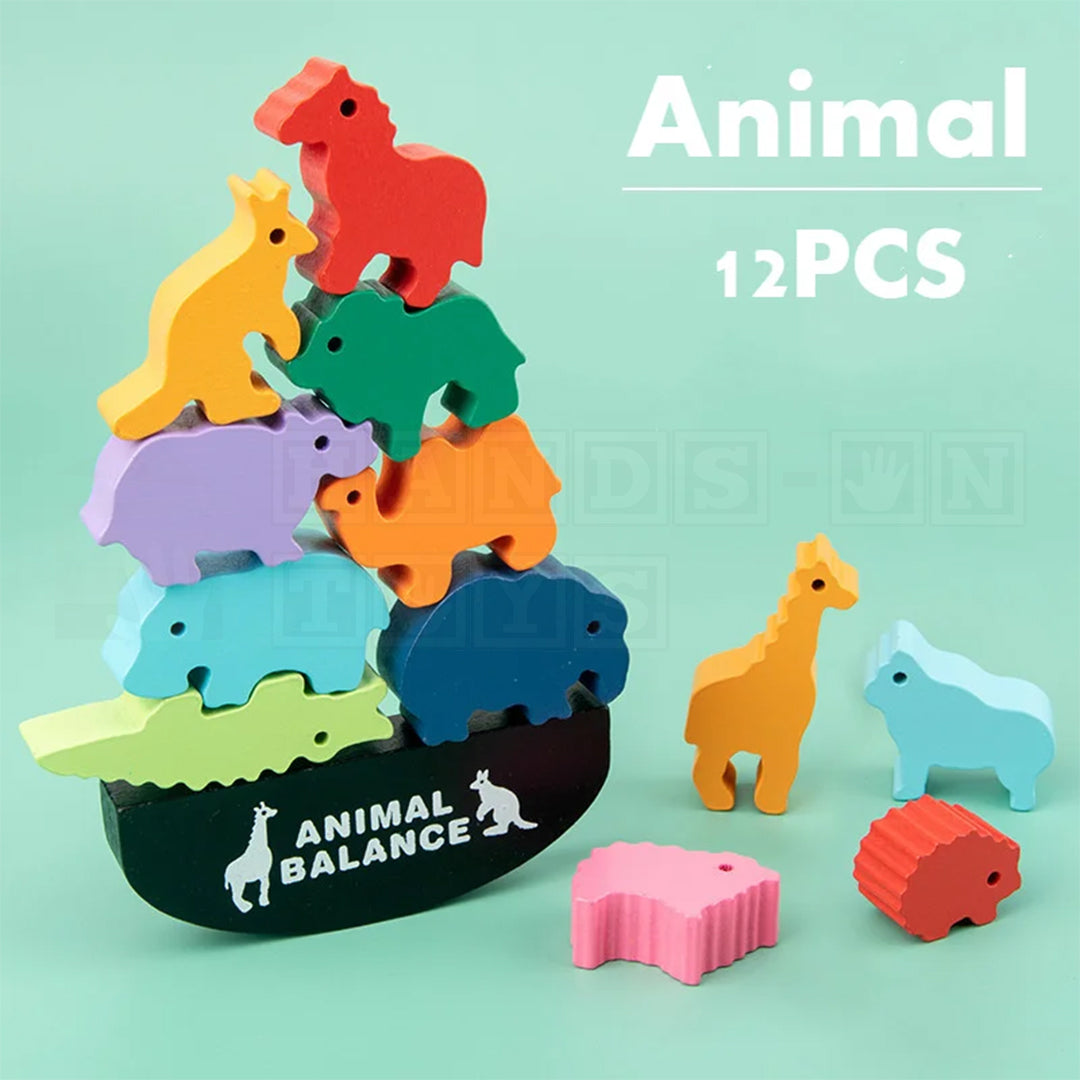 Animal Balance Wooden Balance Game Hands On Toys Animal Balance Wooden Balance Game Hands On Toys