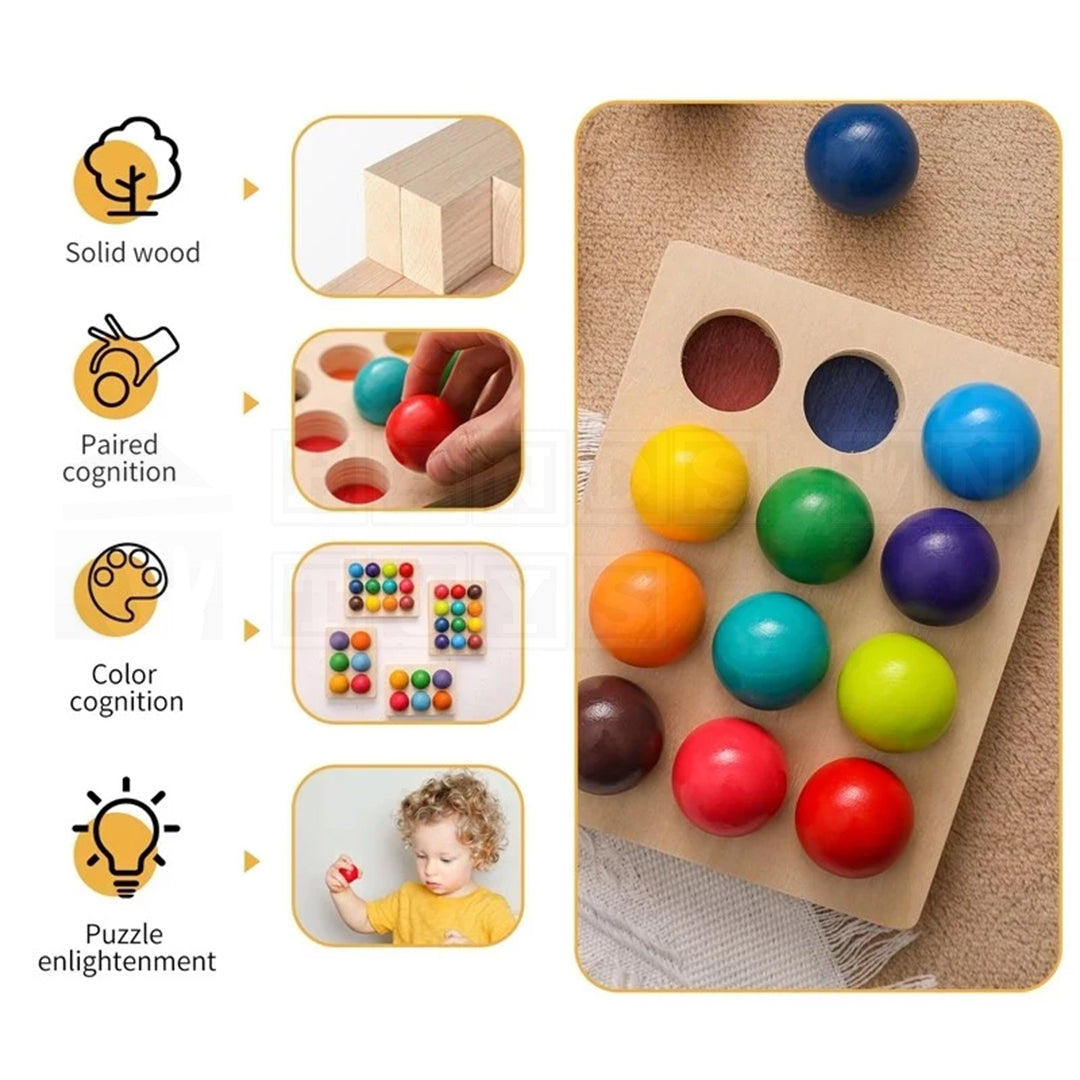 ColorPlate™ Wooden Color Sorting Set!-Sensory Toys-Hands-On Toys