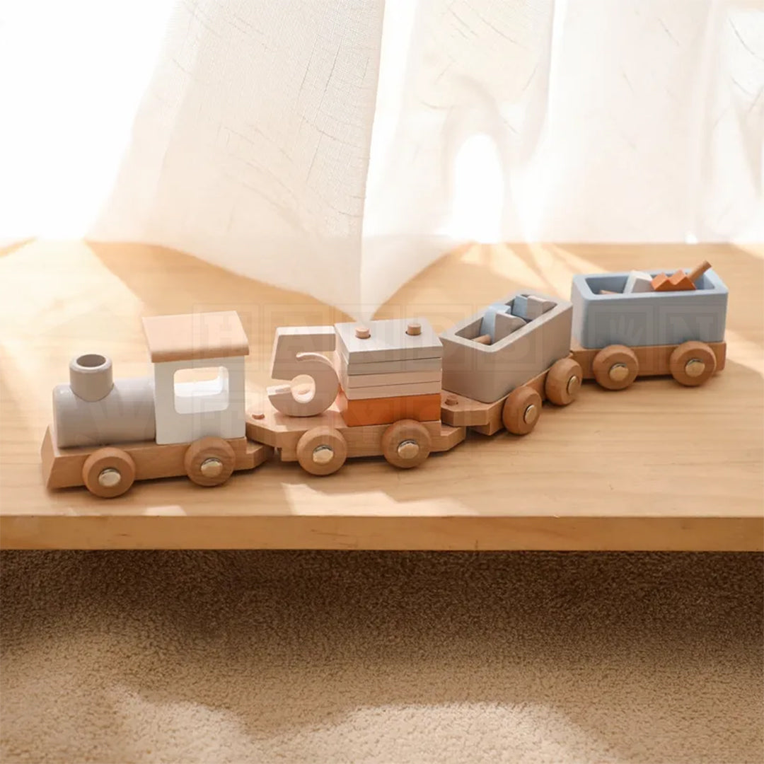 NumberTrain™ Wooden Train With Numbers