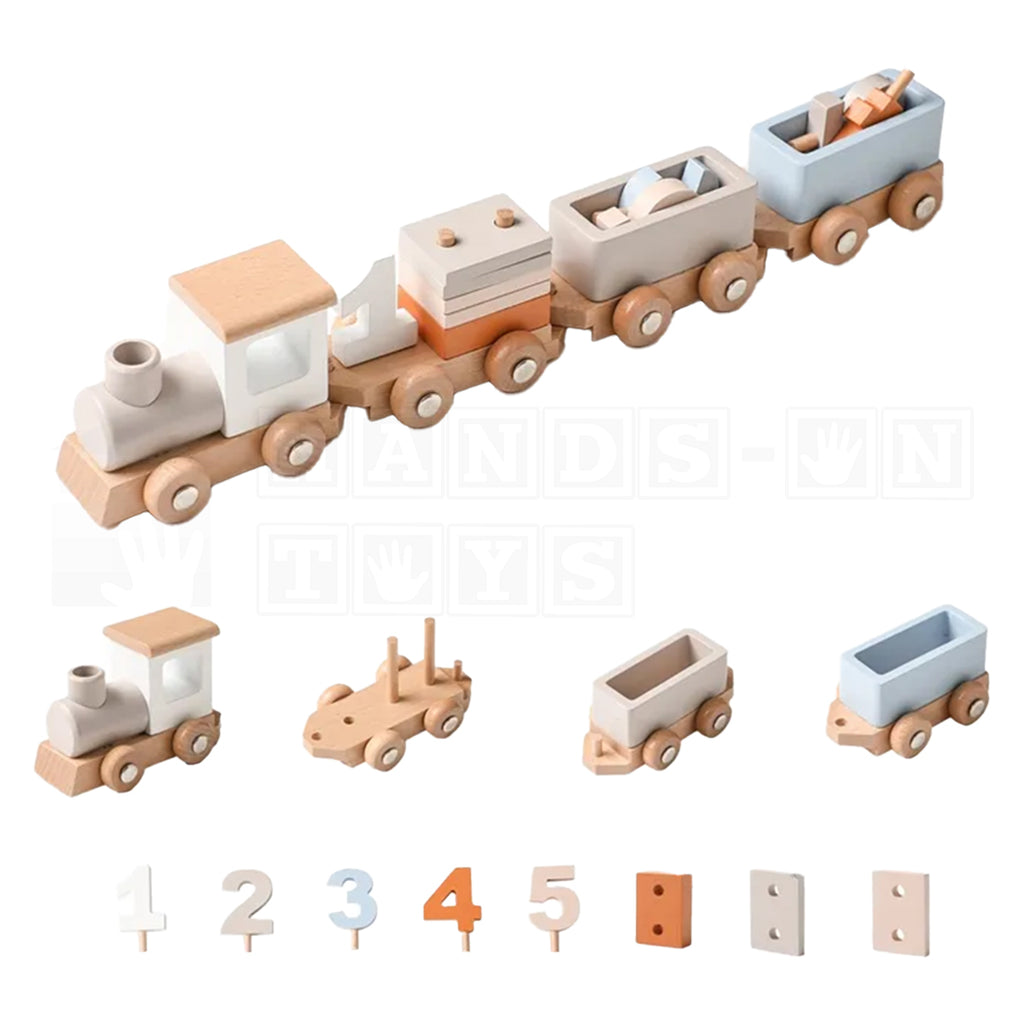 NumberTrain™ Wooden Train With Numbers-Educational Toys-Hands-On Toys