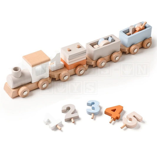 NumberTrain™ Wooden Train With Numbers