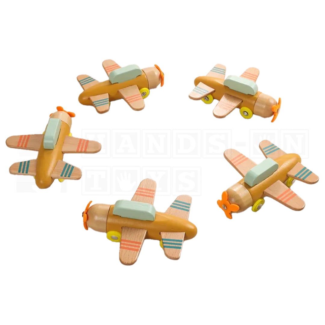 TimberJet™ Wooden Plane-Sensory Toys-Hands-On Toys