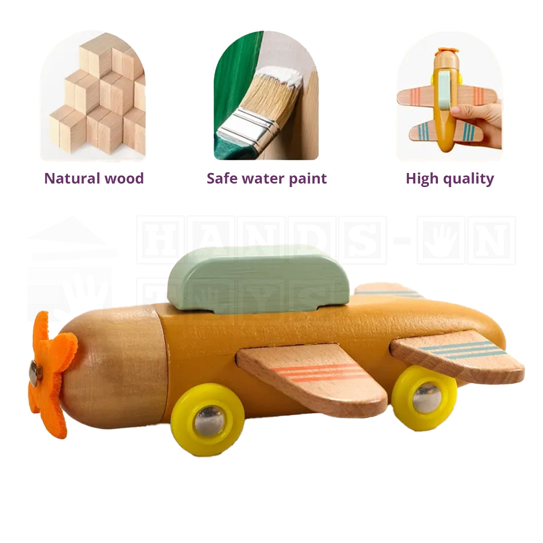 TimberJet™ Wooden Plane-Sensory Toys-Hands-On Toys