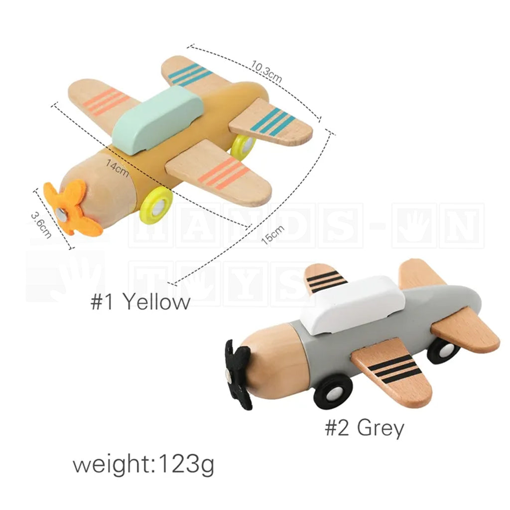 TimberJet™ Wooden Plane-Sensory Toys-Hands-On Toys