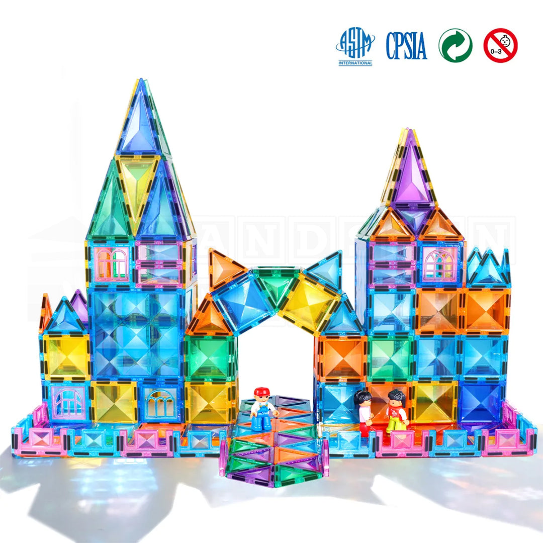 Romboss™ Magnetic Tiles  Educational Toys.