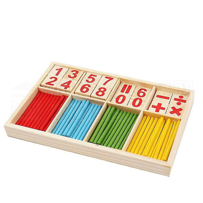 EcoCount™ Wooden Counting Set  Math Toys.