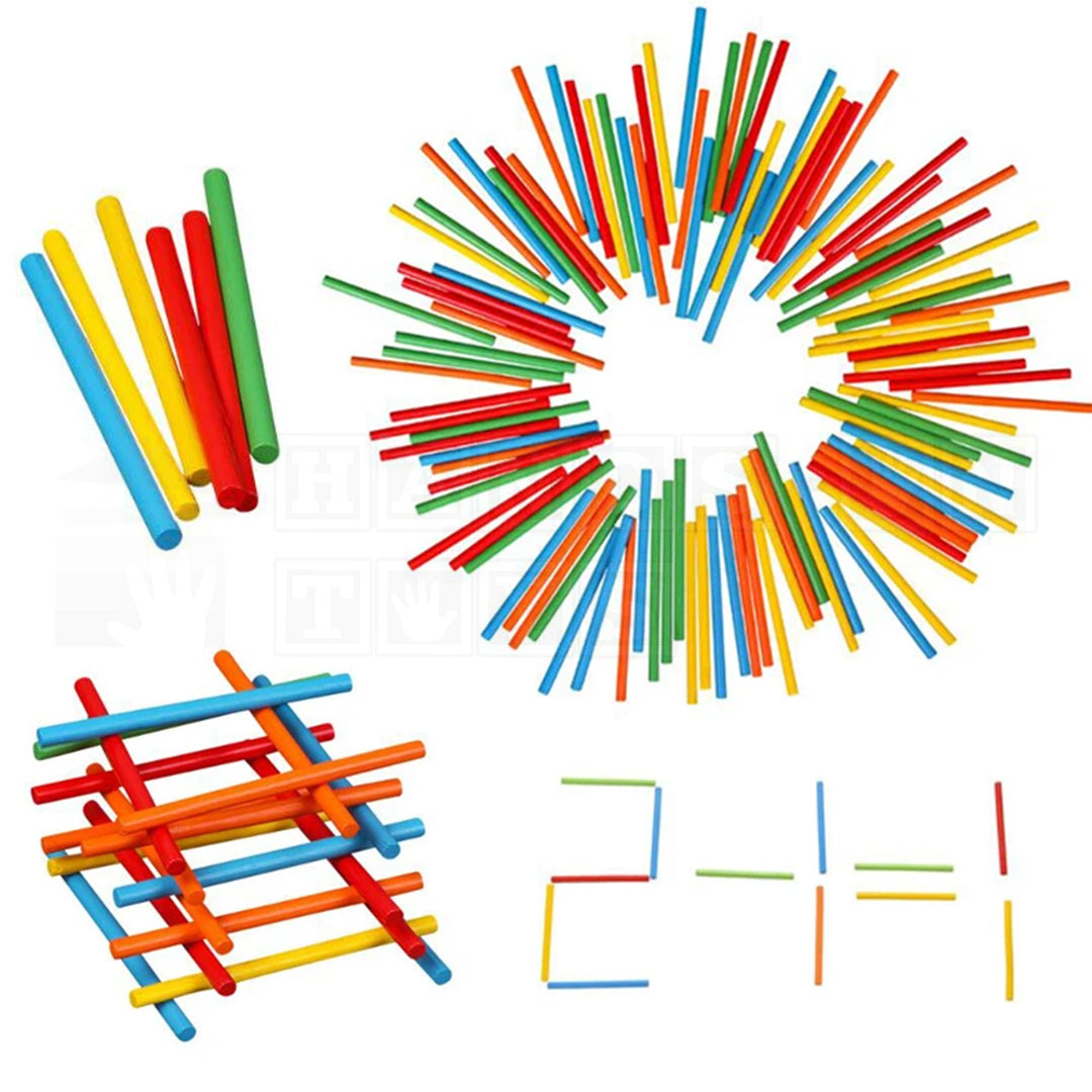 EcoCount™ Wooden Counting Set  Math Toys.