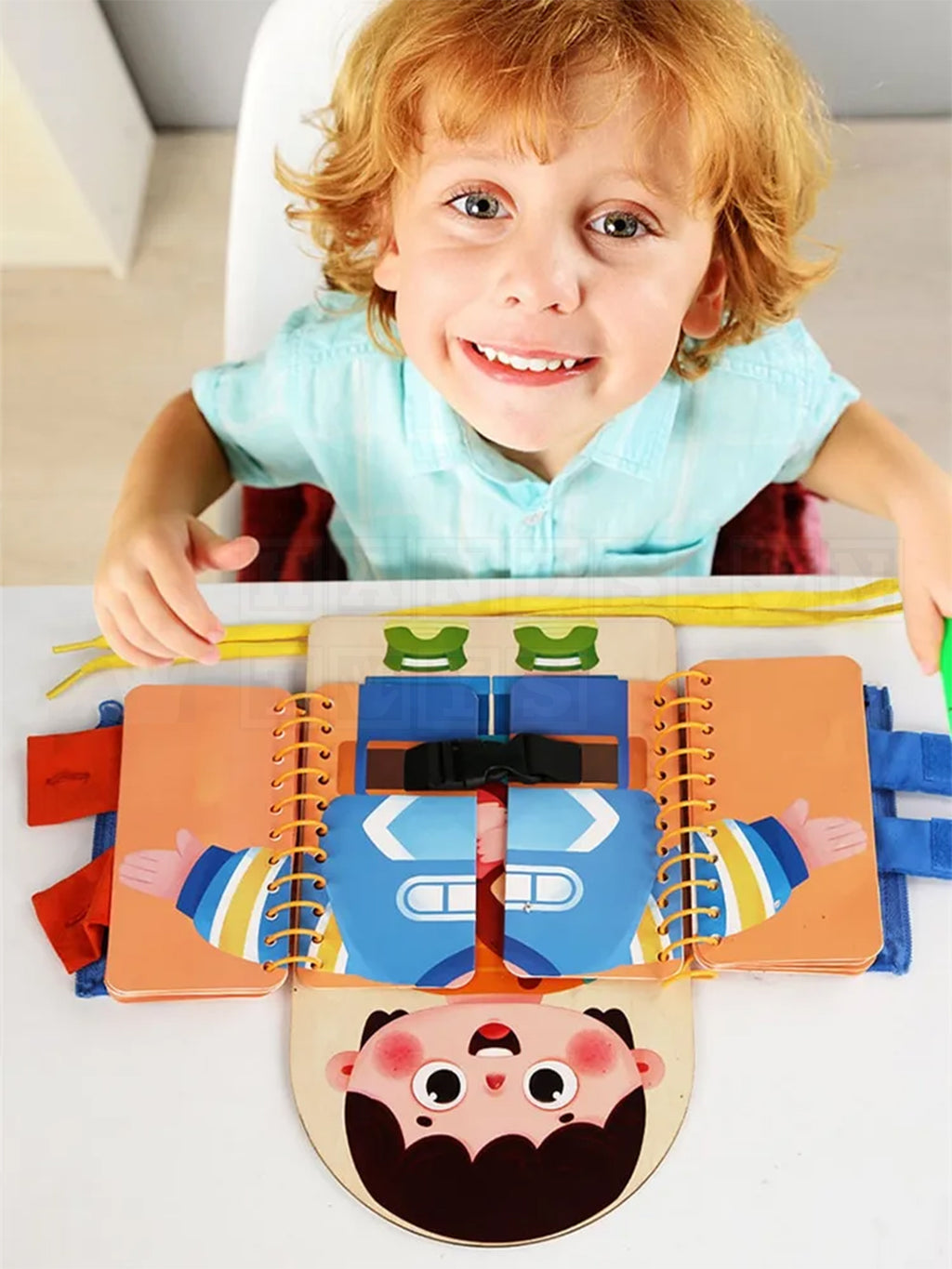 ZipMan™ Dressing Wooden Busy Board-Hands-On Toys