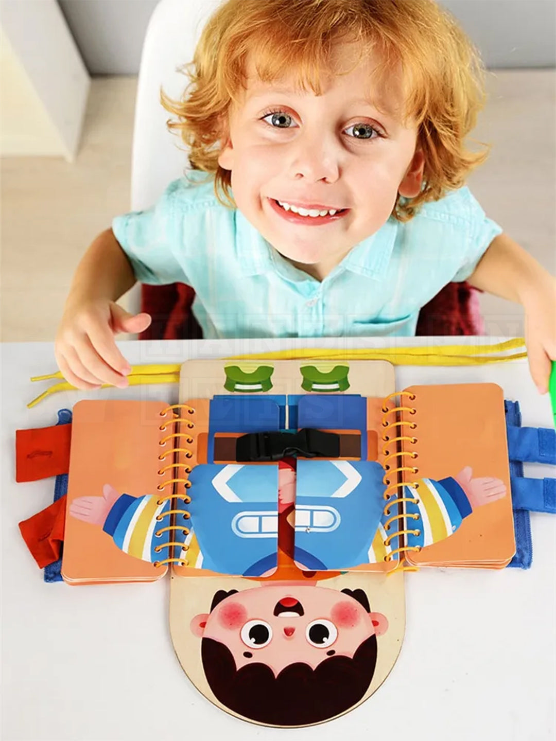 ZipMan™ Dressing Wooden Busy Board-Hands-On Toys
