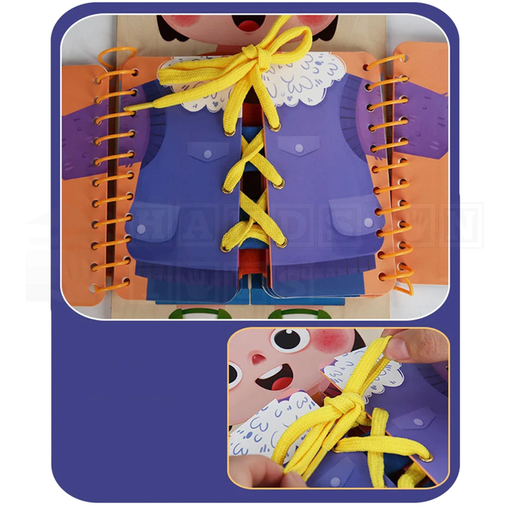 ZipMan™ Dressing Wooden Busy Board-Hands-On Toys