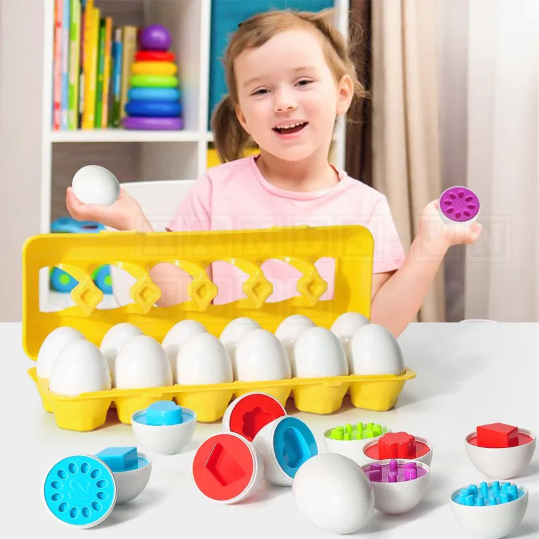 EggLogic™ Montessori Geometric Eggs  Educational Toys.