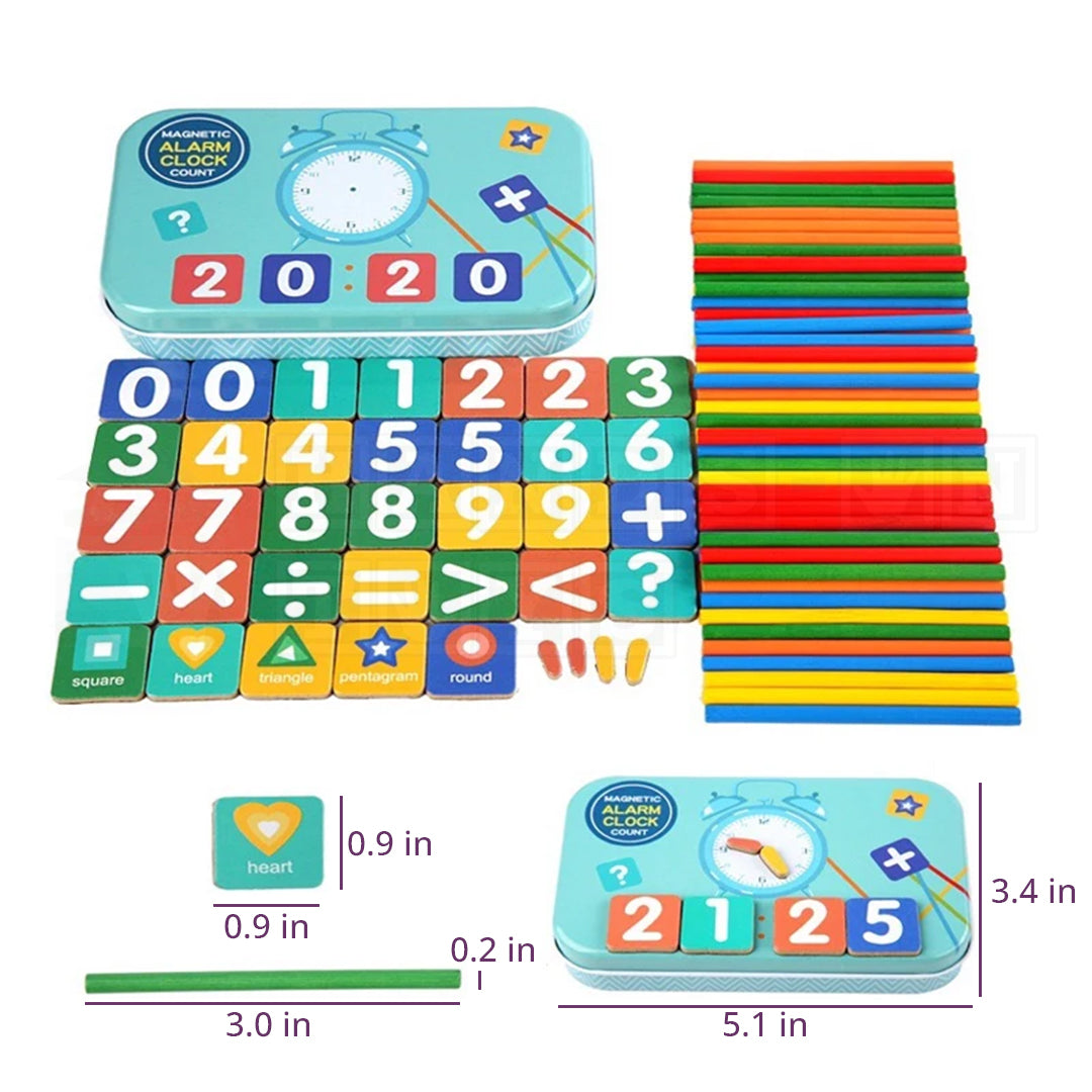 TimeWise™ Magnetic Counting Clock  Math Toys.