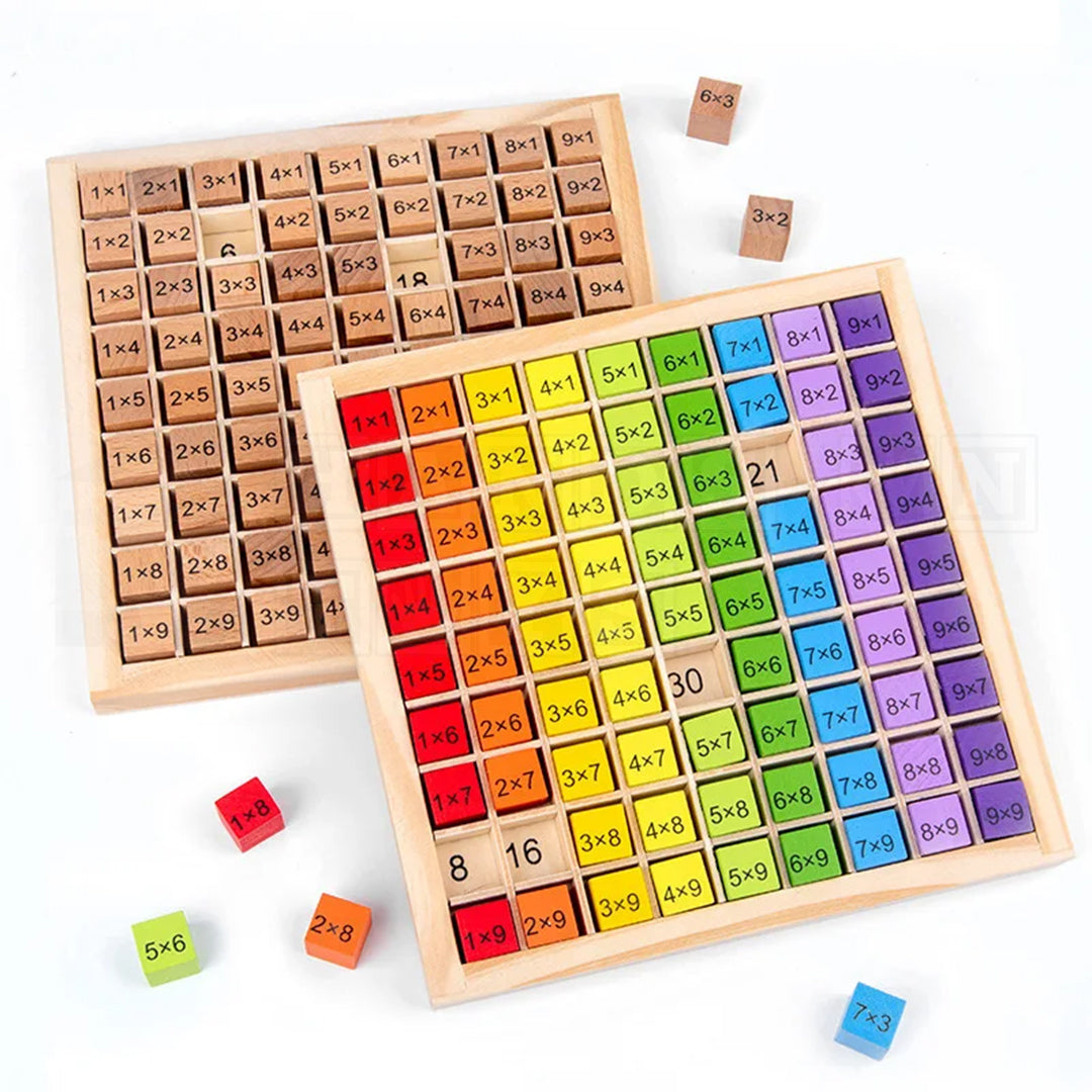 MultiCubes™ Wooden Multiplication Table  Math Toys.