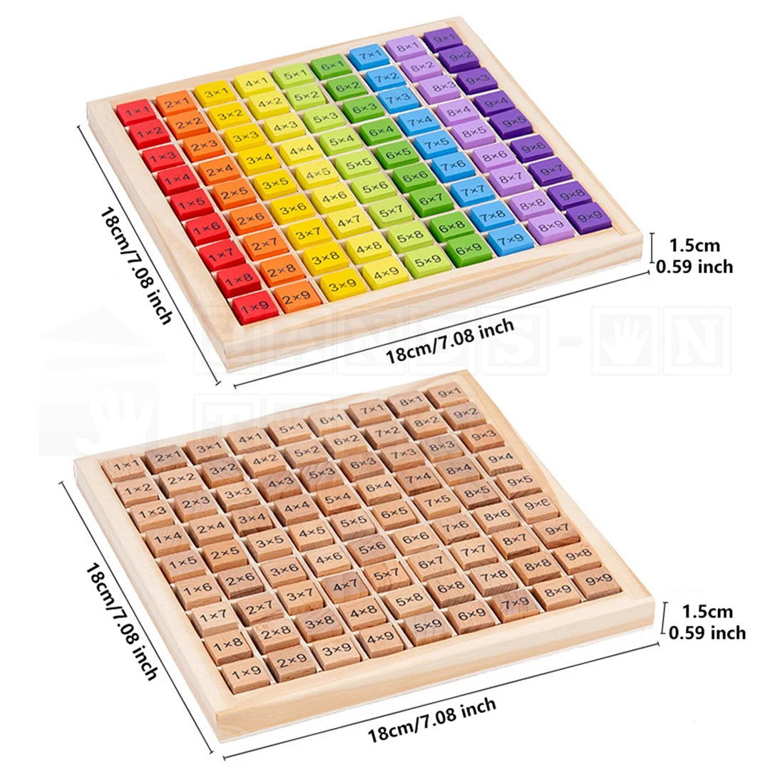 MultiCubes™ Wooden Multiplication Table  Math Toys.