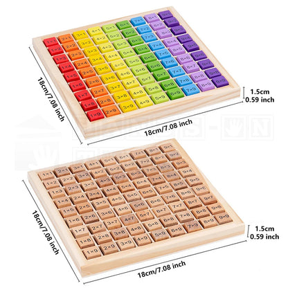 MultiCubes™ Wooden Multiplication Table  Math Toys.