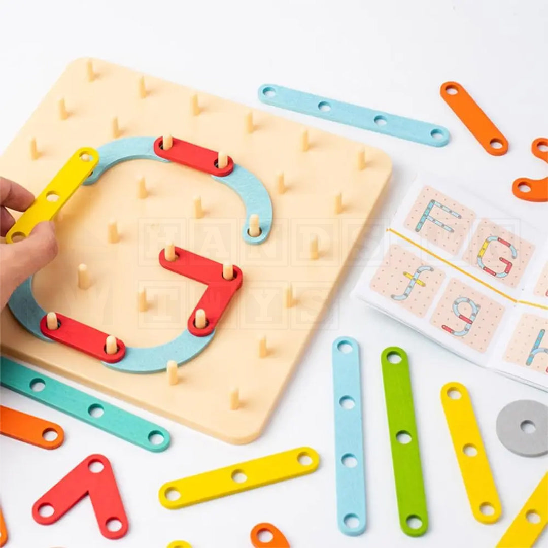 PinBoard™ Wooden Creativity Board-Puzzles-Hands-On Toys