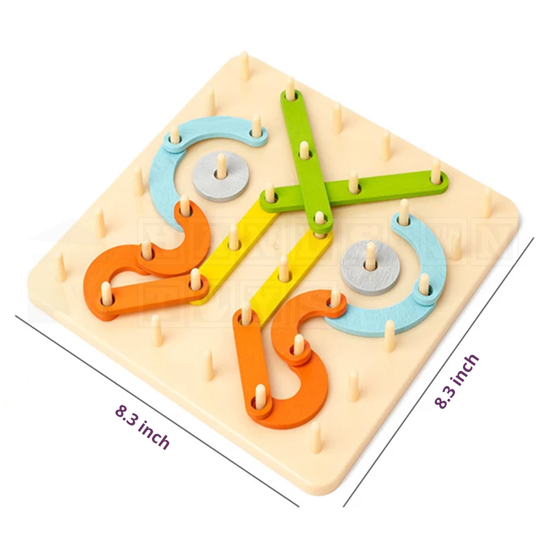 PinBoard™ Wooden Creativity Board-Puzzles-Hands-On Toys