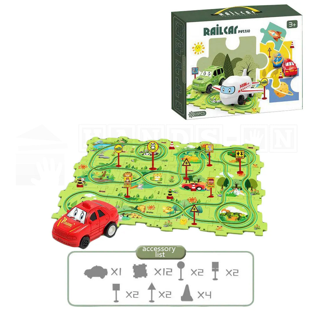 PuzzleRide™ Puzzle Track Set-Puzzles-Hands-On Toys