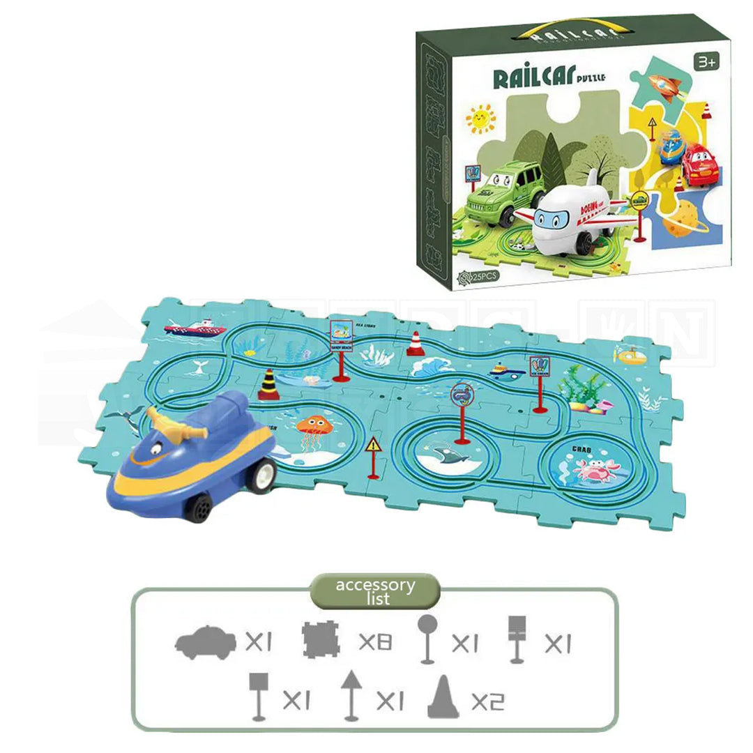 PuzzleRide™ Puzzle Track Set-Puzzles-Hands-On Toys