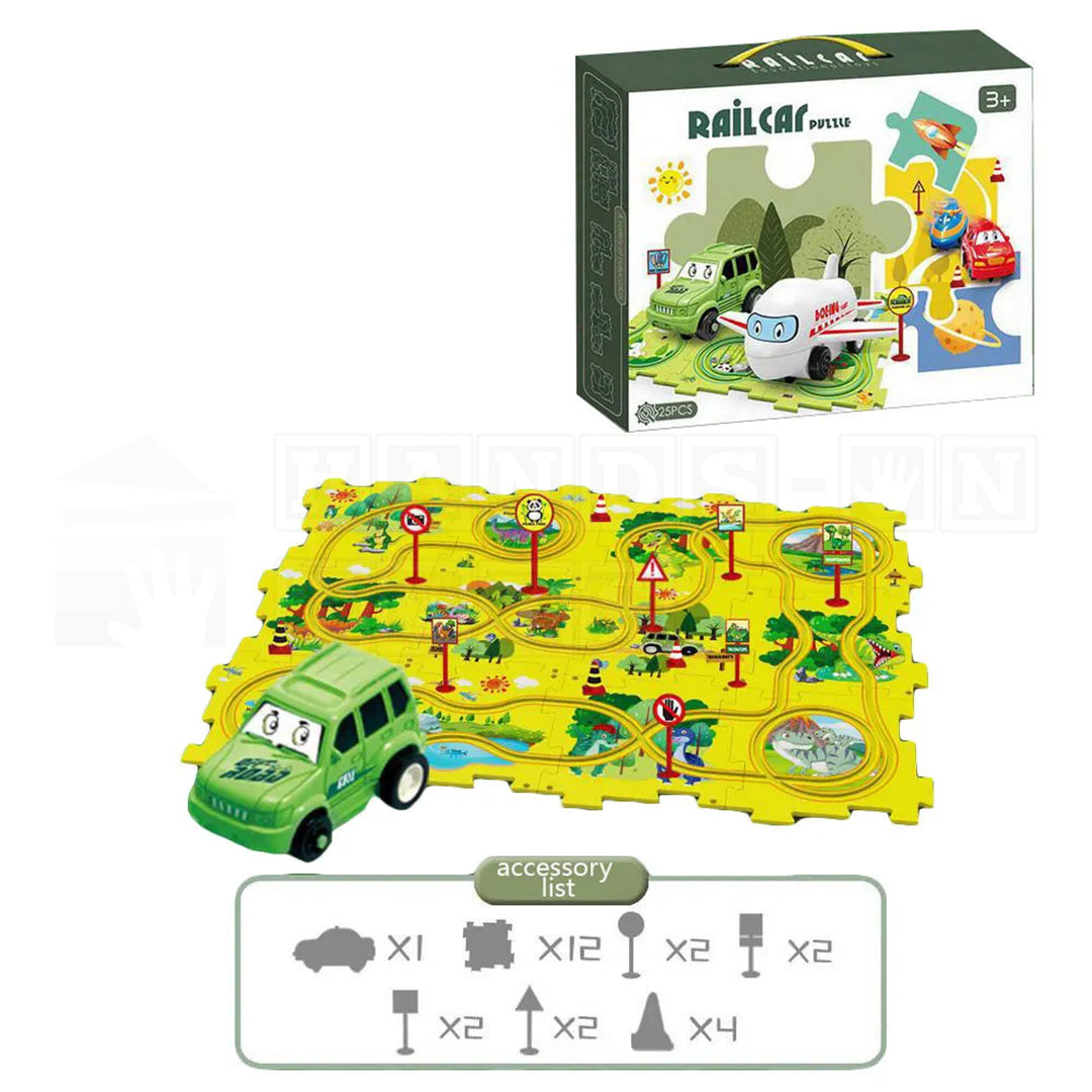 PuzzleRide™ Puzzle Track Set-Puzzles-Hands-On Toys
