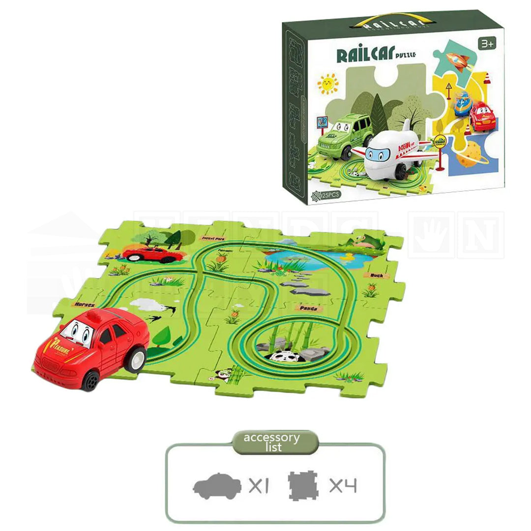 PuzzleRide™ Puzzle Track Set-Puzzles-Hands-On Toys