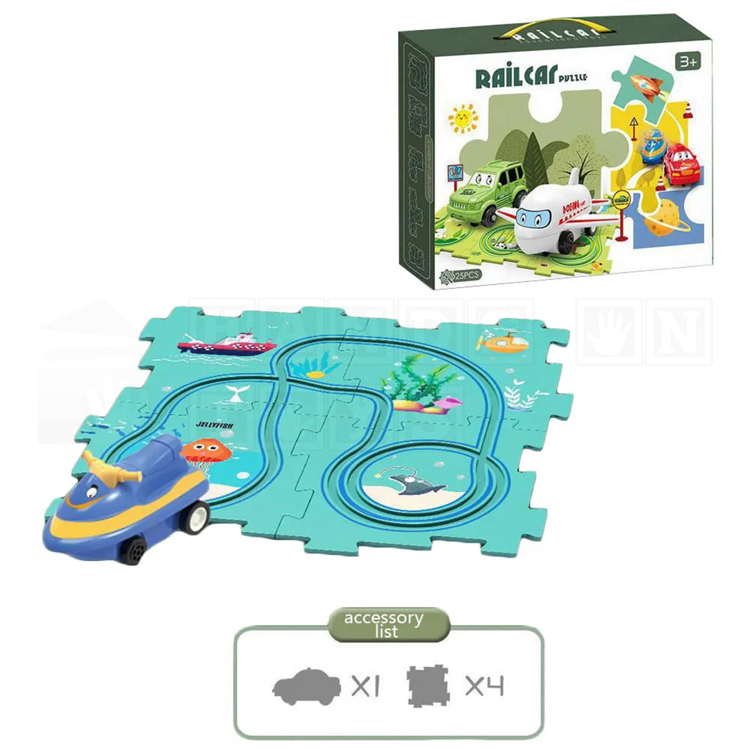 PuzzleRide™ Puzzle Track Set-Puzzles-Hands-On Toys