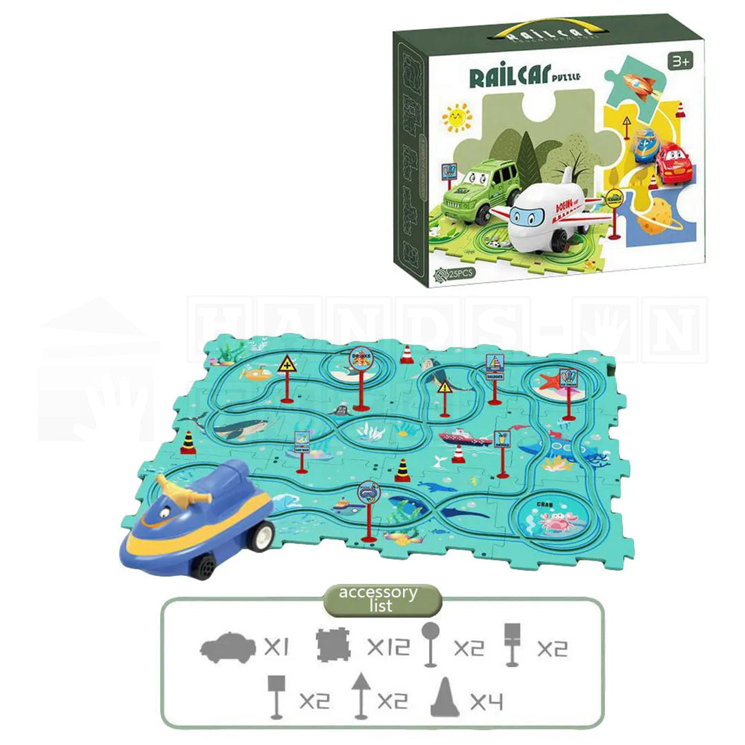 PuzzleRide™ Puzzle Track Set-Puzzles-Hands-On Toys