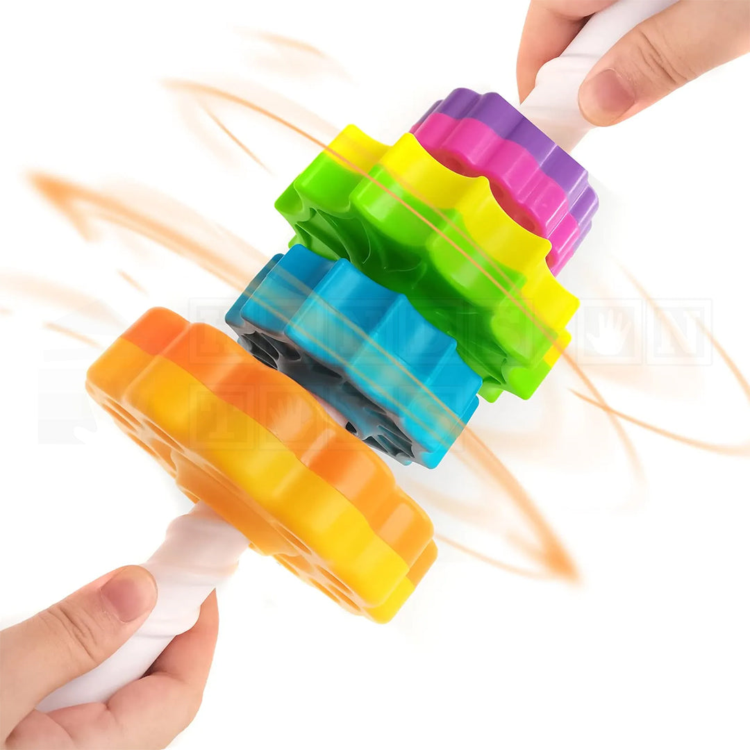 RainbowSpins™ Spinning Stacking Tower-Sensory Toys-Hands-On Toys