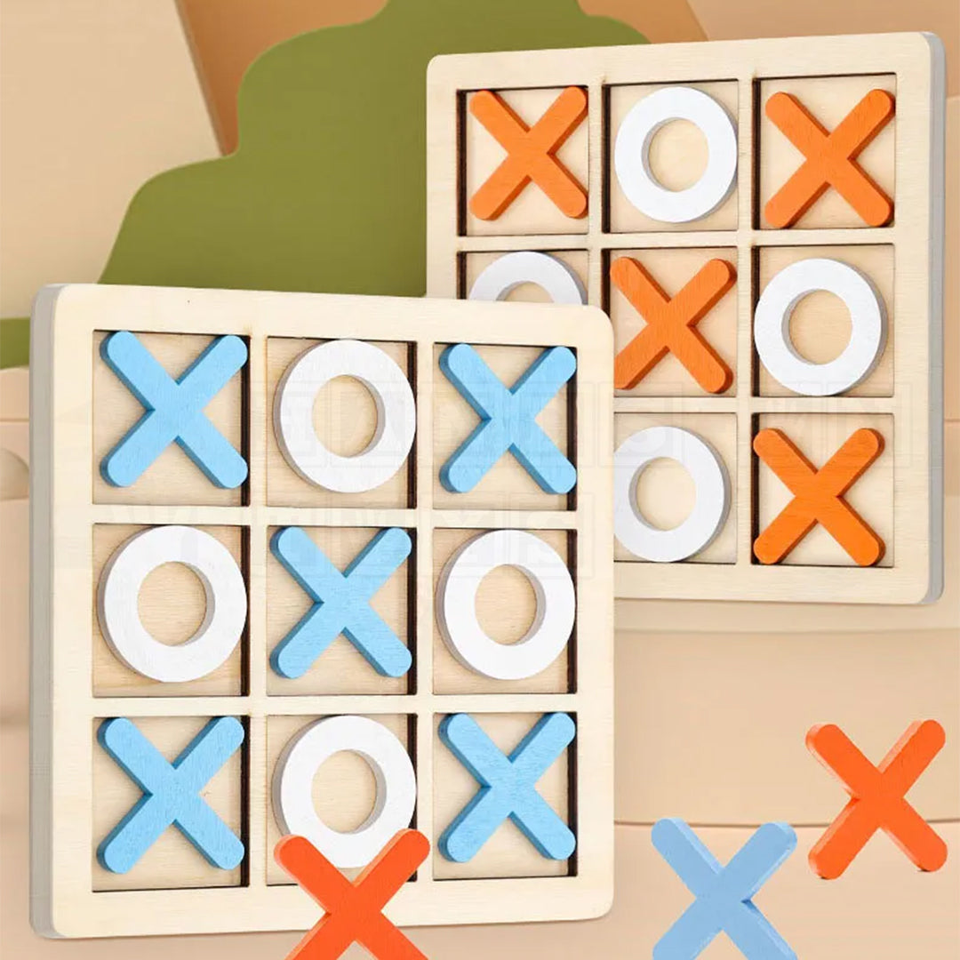 TicTacTimber™ Tic-Tac-Toe Wooden Game-Math Toys-Hands-On Toys
