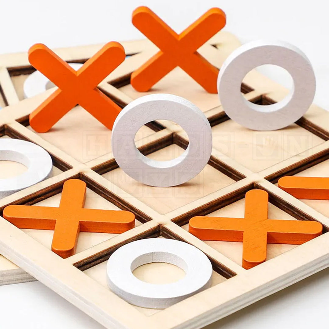 TicTacTimber™ Tic-Tac-Toe Wooden Game-Math Toys-Hands-On Toys