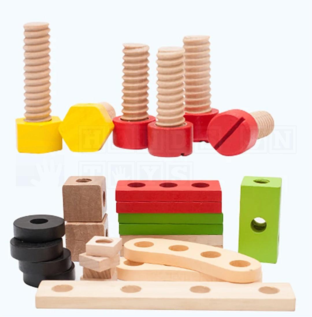 WoodWorx Set™ Wooden Assembly Set  Practical Life Toys.