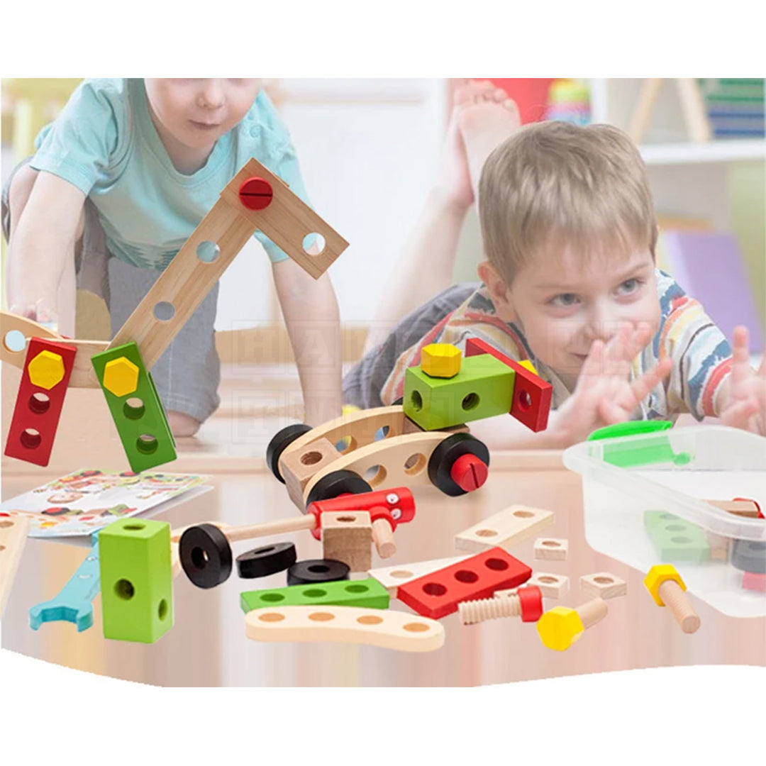 WoodWorx Set™ Wooden Assembly Set  Practical Life Toys.