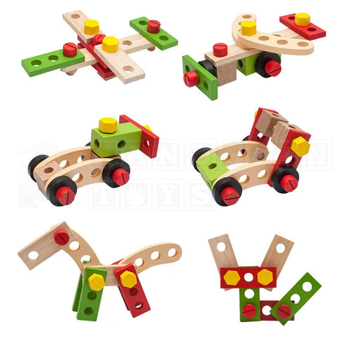 WoodWorx Set™ Wooden Assembly Set learning toy by Hands-On Toys