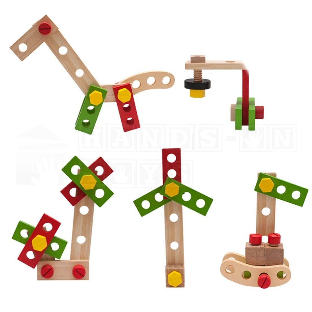 WoodWorx Set™ Wooden Assembly Set  Practical Life Toys.