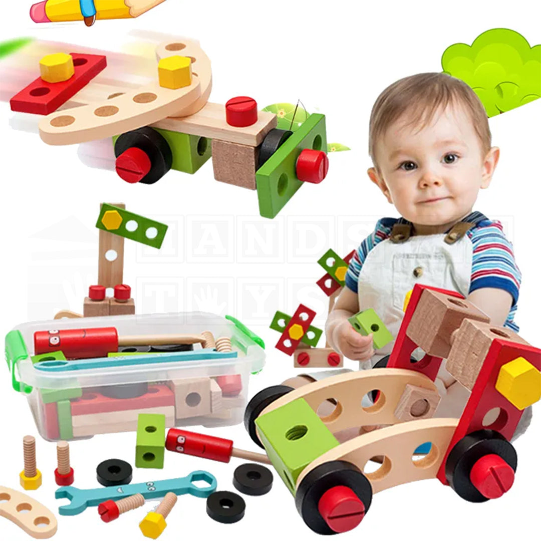 WoodWorx Set™ Wooden Assembly Set  Practical Life Toys.