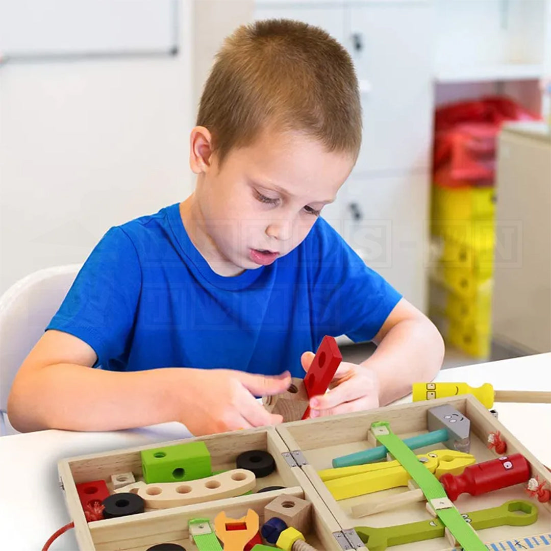 WoodWorx Toolbox™ Wooden Assembly Toolbox  Practical Life Toys.