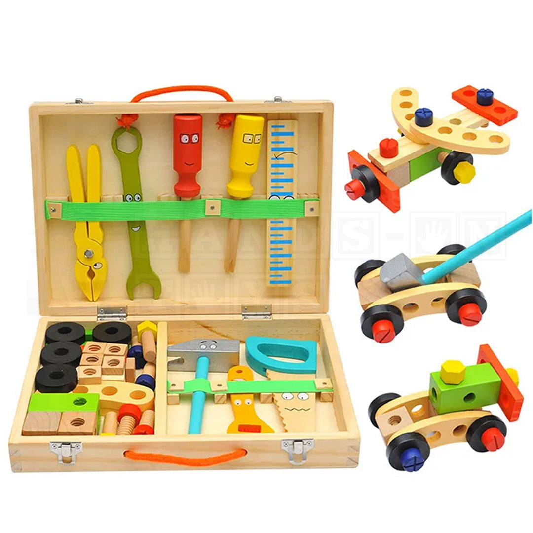 WoodWorx Toolbox™ Wooden Assembly Toolbox-Practical Life Toys-Hands-On Toys