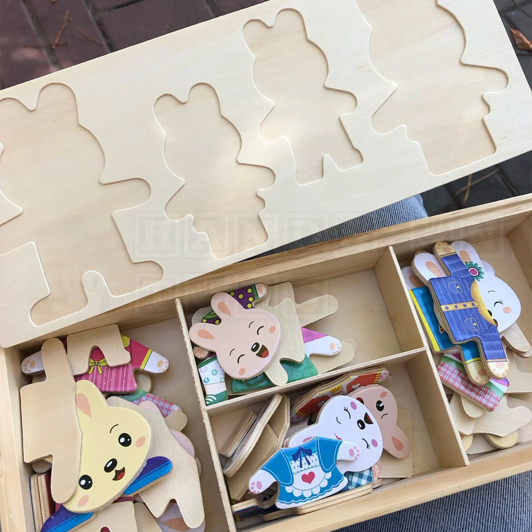 Puzzle Pals™ Wooden Dress-Up Puzzle  Practical Life Toys.