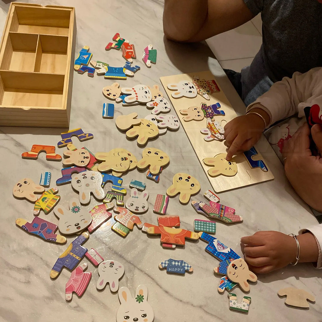 Puzzle Pals™ Wooden Dress-Up Puzzle-Practical Life Toys-Hands-On Toys