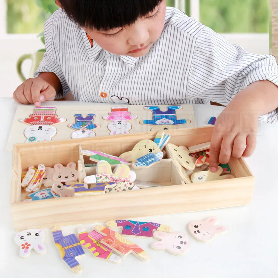 Puzzle Pals™ Wooden Dress-Up Puzzle  Practical Life Toys.