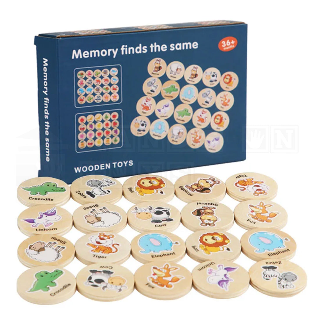 RememberMatch™ Wooden Memory Game  Language Toys.