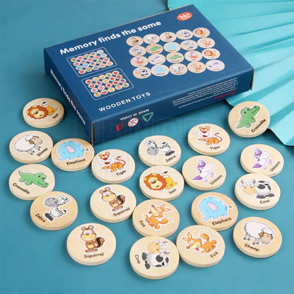 RememberMatch™ Wooden Memory Game  Language Toys.