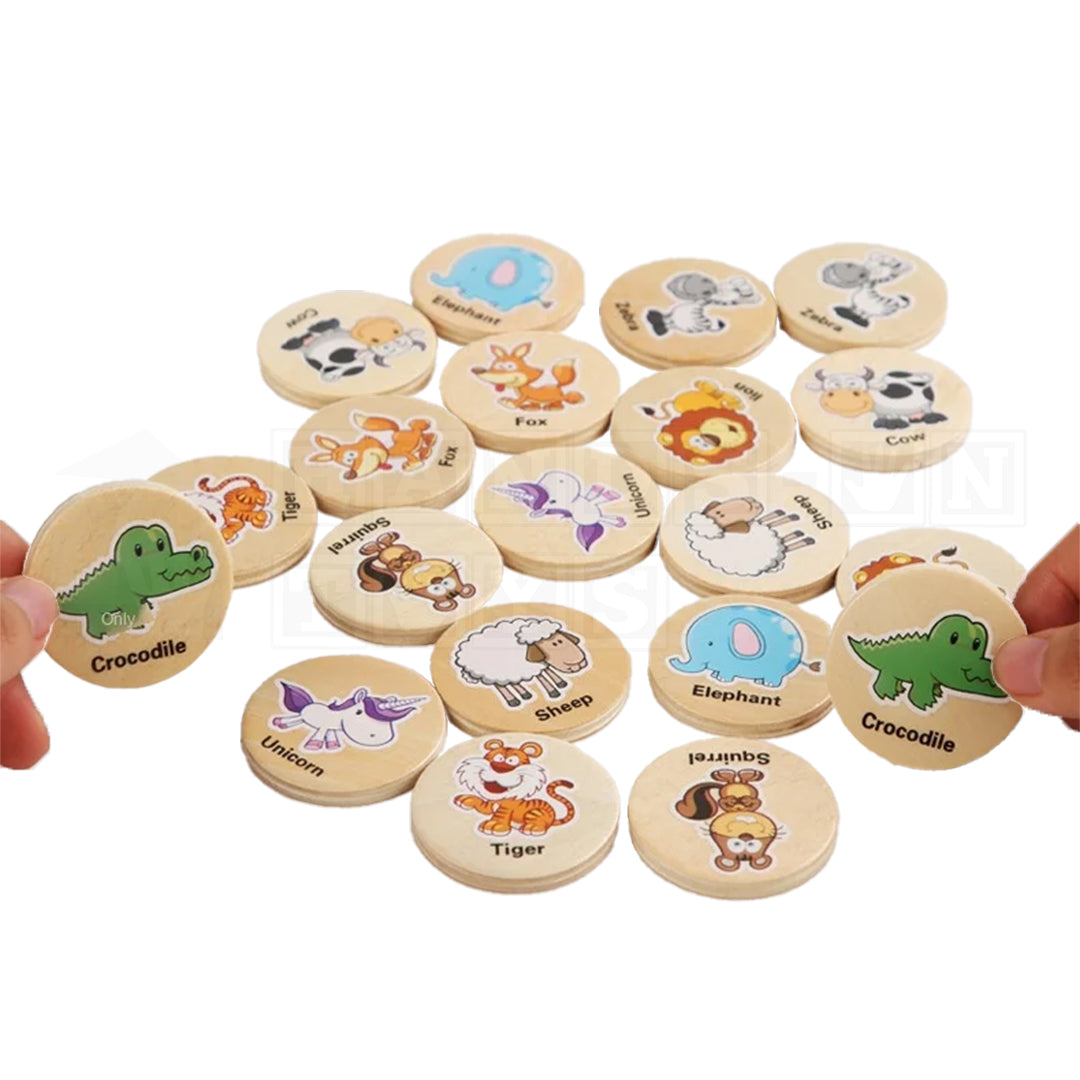 RememberMatch™ Wooden Memory Game  Language Toys.