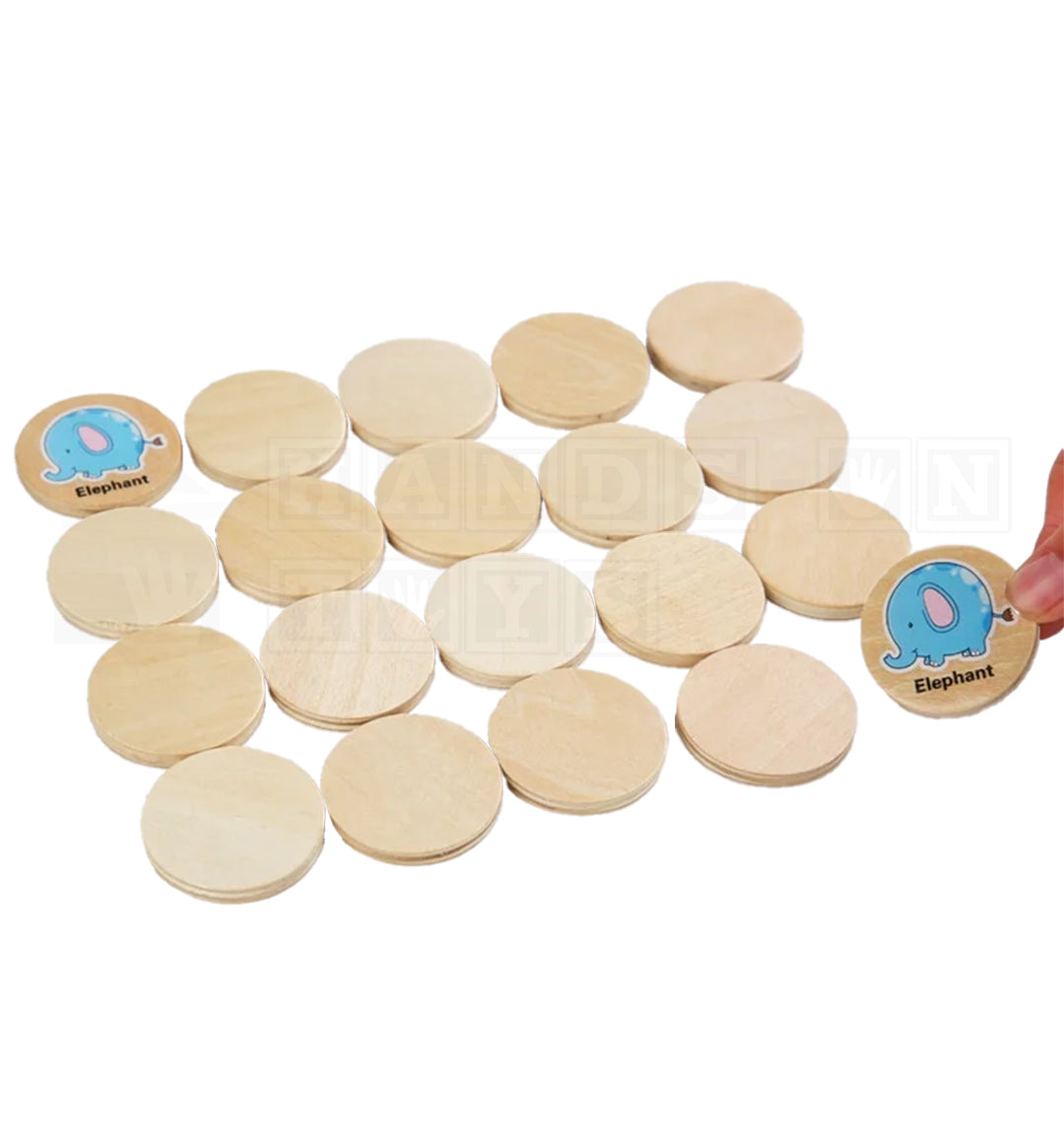 RememberMatch™ Wooden Memory Game  Language Toys.