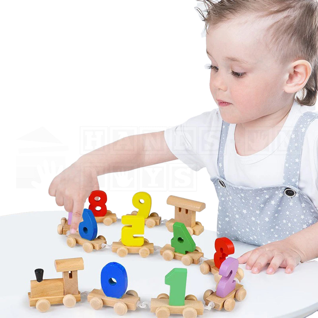 DigiTrain™ Wooden Number Express  Educational Toys.