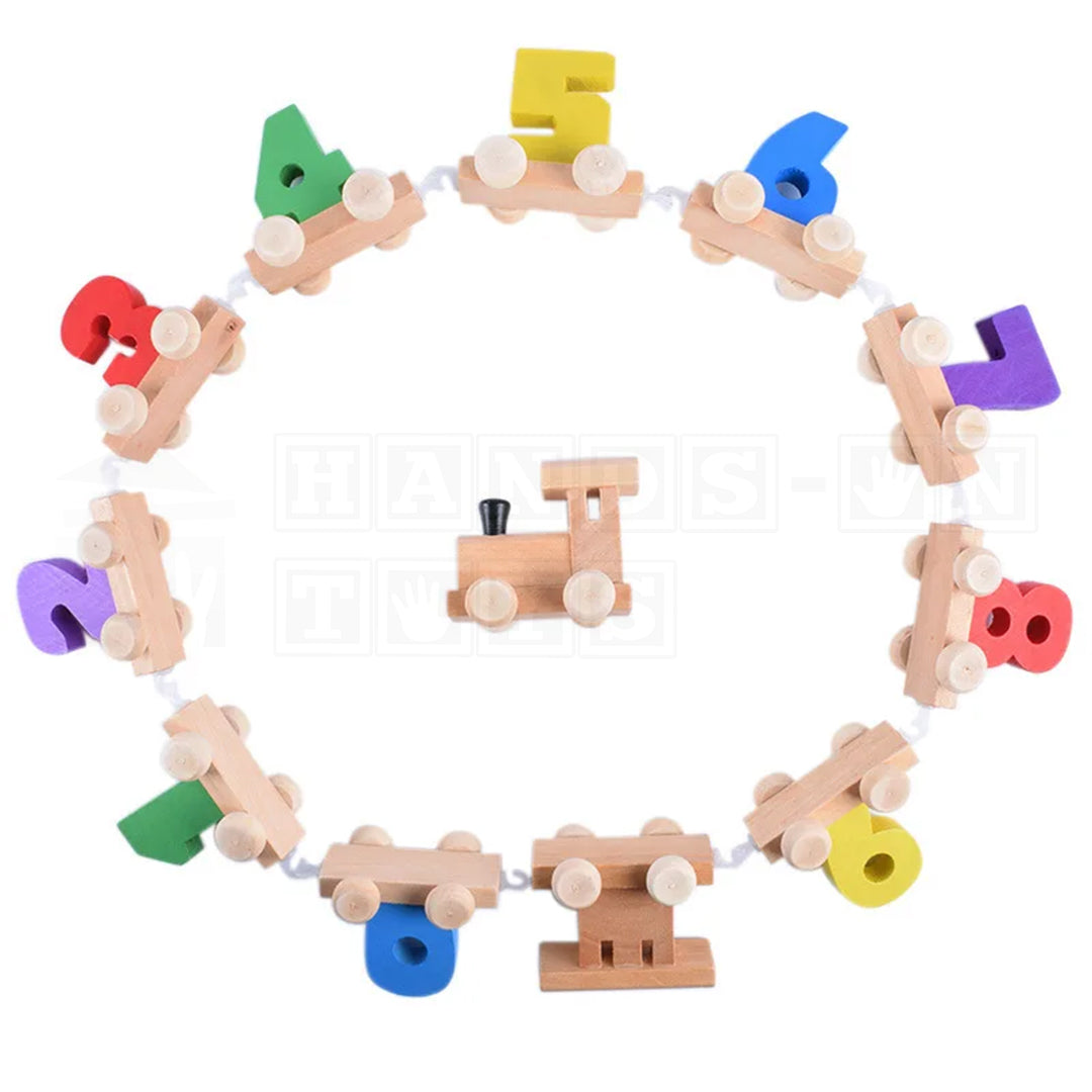 DigiTrain™ Wooden Number Express  Educational Toys.