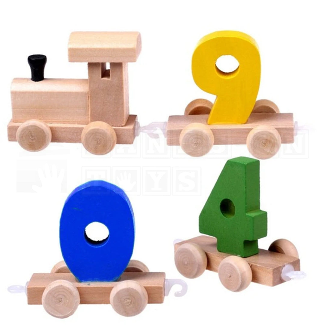 DigiTrain™ Wooden Number Express  Educational Toys.