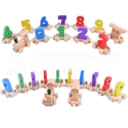 DigiTrain™ Wooden Number Express  Educational Toys.